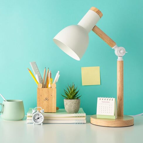 himmel Table Lamp, Adjustable Wooden Table Lamp, Children's Desk Lamp for Bedroom, Living Room, E27 Base Reading Next Lamp in Saudi Arabia