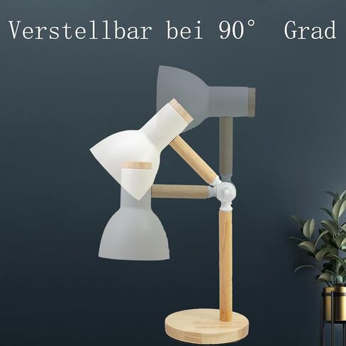 مصباح طاولة Himmel، مصباح طاولة خشبي قابل للتعديل، مصباح مكتب للأطفال لغرفة النوم، غرفة المعيشة، مصباح القراءة التالي بقاعدة E27 in Kuwait