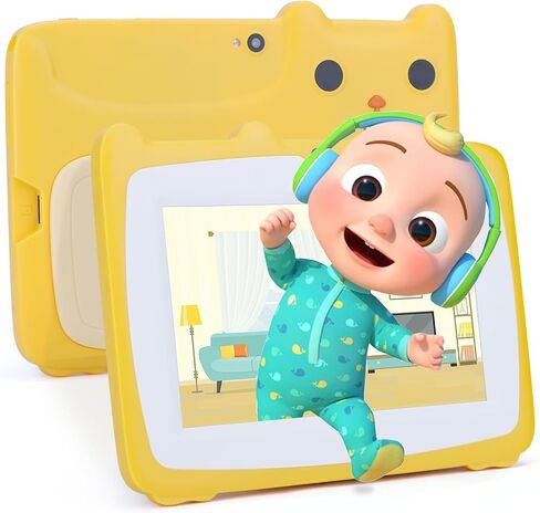 C idea Kids Tablets,7 Inches Toddler Android 12, Dual Cameras, 32GB Large Storage, Iwawa Pre-Installed, Parental Control, Children Learning Educational Tablets in Kuwait