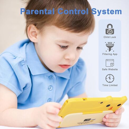 C idea Kids Tablets,7 Inches Toddler Android 12, Dual Cameras, 32GB Large Storage, Iwawa Pre-Installed, Parental Control, Children Learning Educational Tablets in Kuwait