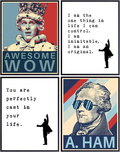 Merchandise Wall Art - Musical Poster Gifts - Motivational Wall Art Set - Positive Quotes - King George Poster Print Home Decor - Lyrics 8x10 Unframed Wall Art Prints in Saudi Arabia