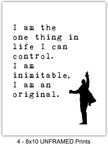 Merchandise Wall Art - Musical Poster Gifts - Motivational Wall Art Set - Positive Quotes - King George Poster Print Home Decor - Lyrics 8x10 Unframed Wall Art Prints in Saudi Arabia