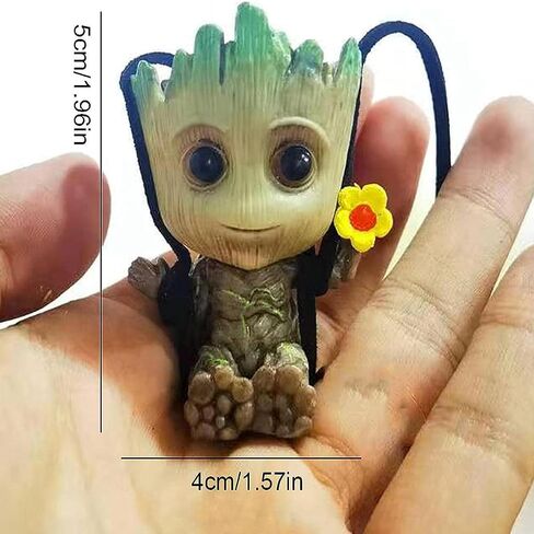 Car Hanging Ornament,Swing Smiling Little Tree Man,Car Mirror Hanging Accessories for Car Rear View Mirror Car Decoration Charm Pendant in Saudi Arabia