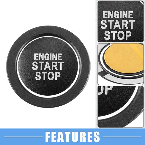 Engine Start Stop Ignition Button Overlay Cover Decal Interior Trim Sticker for Lexus IS200t IS250 IS300 IS350 is-F 2014-up Aluminum Alloy Black in Saudi Arabia