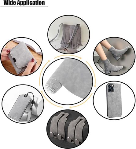 ملاءات جلد صناعي متجمد CDY: 35 × 135 سم نسيج أسود ناعم من جلد الغزال الصناعي مادة صناعية PU بلون سادة من الجلد الصناعي لحرف التنجيد، خياطة يدوية (أسود) in Kuwait