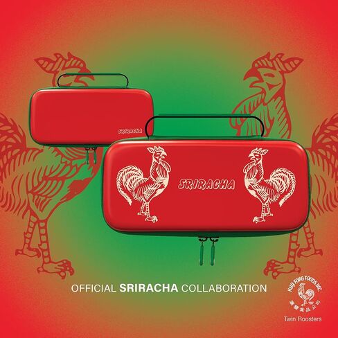 Hyperkin Edition Limited Sriracha EVA Hard Shell Console, Travel Carrying Case – Officially Licensed - For Nintendo Switch® OLED Model/Nintendo Switch Lite®/Nintendo Switch® (Twin Roosters) in Saudi Arabia