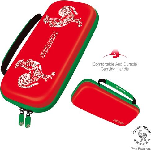 Hyperkin Edition Limited Sriracha EVA Hard Shell Console, Travel Carrying Case – Officially Licensed - For Nintendo Switch® OLED Model/Nintendo Switch Lite®/Nintendo Switch® (Twin Roosters) in Saudi Arabia