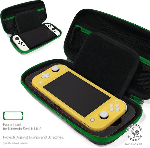 Hyperkin Edition Limited Sriracha EVA Hard Shell Console, Travel Carrying Case – Officially Licensed - For Nintendo Switch® OLED Model/Nintendo Switch Lite®/Nintendo Switch® (Twin Roosters) in Saudi Arabia