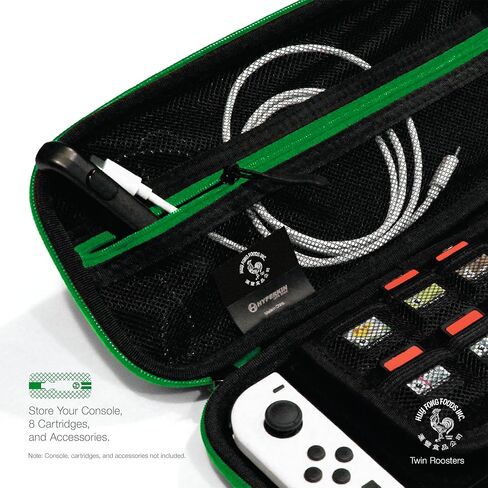 Hyperkin Edition Limited Sriracha EVA Hard Shell Console, Travel Carrying Case – Officially Licensed - For Nintendo Switch® OLED Model/Nintendo Switch Lite®/Nintendo Switch® (Twin Roosters) in Saudi Arabia