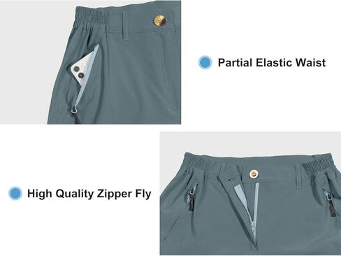 Little Donkey Andy Women's Quick-Dry Capri Shorts, UPF50+ Sun Protection 3/4 Hiking Pants for Hiking Travel in Saudi Arabia