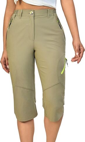 Little Donkey Andy Women's Quick-Dry Capri Shorts, UPF50+ Sun Protection 3/4 Hiking Pants for Hiking Travel in Saudi Arabia
