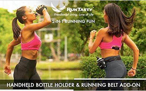 مجموعة أغطية بديلة قابلة للسحب والدفع مكونة من قطعتين فقط لزجاجات Runtasty سعة 10 و12 أونصة، والتي تناسب تمامًا حزام الجري لترطيب الجيب ثلاثي الاتجاهات مع غطاء شاشة تعمل باللمس ومتعة الجري 2 في 1 المحمولة باليد والإضافة! in Kuwait