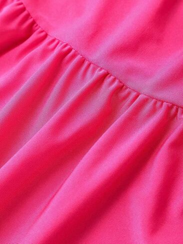 Girl's Summer Dress Sleeveless Ruched Ruffle Flounce Hem Bodycon Dress Party Formal Cami Dress in Saudi Arabia