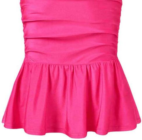 Girl's Summer Dress Sleeveless Ruched Ruffle Flounce Hem Bodycon Dress Party Formal Cami Dress in Saudi Arabia