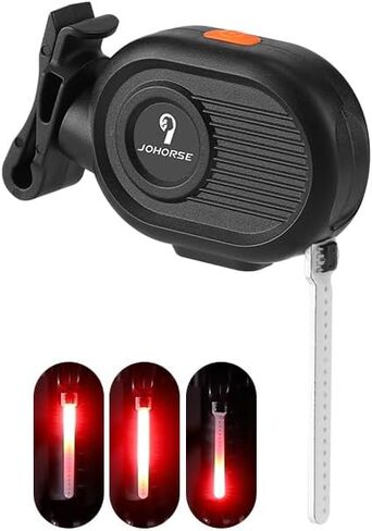 إضاءة خلفية حمراء متدفقة فائقة السطوع LED مع شحن USB ومقاومة للماء IPX6 - مصابيح خلفية للدراجة للركوب الليلي in Kuwait