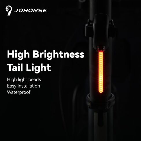 إضاءة خلفية حمراء متدفقة فائقة السطوع LED مع شحن USB ومقاومة للماء IPX6 - مصابيح خلفية للدراجة للركوب الليلي in Kuwait