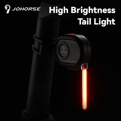 إضاءة خلفية حمراء متدفقة فائقة السطوع LED مع شحن USB ومقاومة للماء IPX6 - مصابيح خلفية للدراجة للركوب الليلي in Kuwait