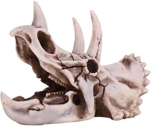 Fdit Dinosaur Triceratops Imitation Skull Model Simulated Skeleton Home Office Display Decorative Craft Box Decoration in Saudi Arabia