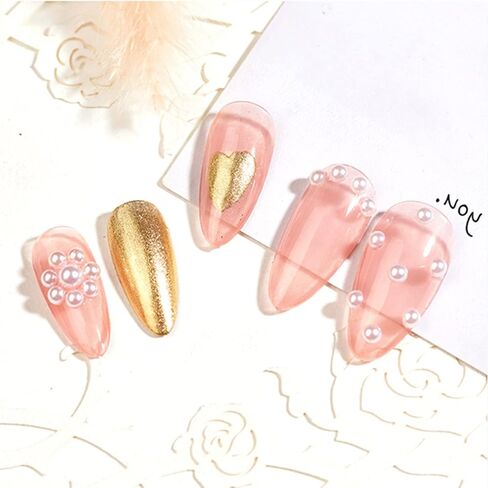 2800 Pieces Pearl Stickers, 4 Size White Flat Back Pearls Sticker Self-Adhesive Craft Pearls Faux Pearl Gems Embellishment for Face Beauty Makeup Nail Art Phone DIY Crafts Scrapbooking in Saudi Arabia