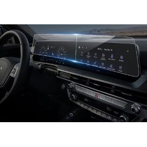 MBSIX Tempered Glass Screen Protector Compatible with 2023 2024 KIA Telluride Touch Screen,HD Clear,Scratch-Resistant,Anti Glare,Protecting Telluride Dashboard and Multimedia Screen