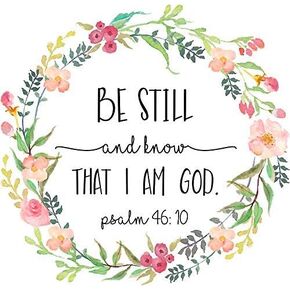 Magnet Be Still and Know That I am God. Magnetic Car Sticker Decal Bumper Magnet Vinyl 5"