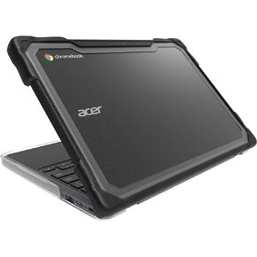 Gumdrop SlimTech Case Fits Acer Chromebook 511 (C736) Clamshell - Durable, Lightweight, Shockproof, Drop Tested and Reliable Device Protection for Kids, K-12 Students, Classroom and School Use - Black