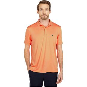 Nautica Men's Classic Fit Solid Golf Polo (Small, Melon Sugar)