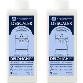 10 Uses DeLonghi Compatible Descaling Solution, Specially Designed to Clean Delonghi Coffee Machines and Maker - 33.8oz Espresso Coffee Maker Cleaner, Coffee Pot Cleaning Limescale Remover