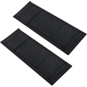 2 Pack Universal Tie Down Strap Protector Sleeve Ratchet Strap Protector Sleeve for Boat, Trailers, Jetski, Waverunner Black 4 x 12 Inches