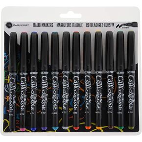 Manuscript Pen Manuscript Calli-Creative Markers, 3.6mm, 12-Pack