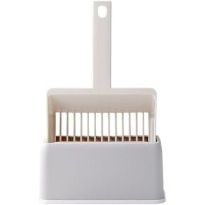 Cat Litter Scoop，Plastic cat Litter Scooper with Holder，Easy to Clean Base，Suitable for All Types of cat Litter，Kitten Pooper Lifter，Poop Sifting，Durable，for Litter Box