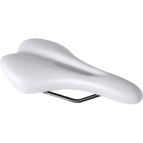 Colour Bike Saddle Seat Pad Breathable Comfortable Bicycle Fit for Road Bike Fixed Gear Bike (White Hollow Thicken)