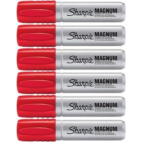Sharpie Permanent Marker Magnum Red - Pack of 6