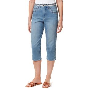 Gloria Vanderbilt Women's High Rise Belted Capri