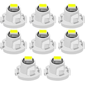 Tongze 8Pcs White T3 Led Bulbs: 3020 Chip Neo Wedge Led Dash Instrument Lights Bulbs Replacement Universal for Car Dashboard Lights Clock Light Engine Transmission AC Radio Switch Indication Bulb
