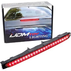 iJDMTOY OEM-Spec Red Lens Full LED Trunk Lid Third Brake Light Bar Assembly Compatible With 2003-2009 Mercedes-Benz W211 E-Class Sedan