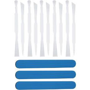 3pcs Silicone Stir Sticks Resin Silicone Stirring Rods, 5pcs Silicone Scoop, 5pcs Poke Needles for Mixing Resin, Facial Makeup, Jewelry Making, Epoxy Resin, Molds,Paint, DIY, Handicrafts