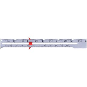 Sliding Gauge Measuring Sewing Ruler Tool Aluminum Quilting Rulerfor Fabric Quilting Ruler for Sewing,Crafting, Marking Button Holes