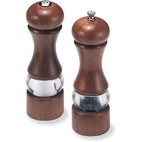 Olde Thompson 6 Caffe Wood Pepper Mill and Salt Shaker Set