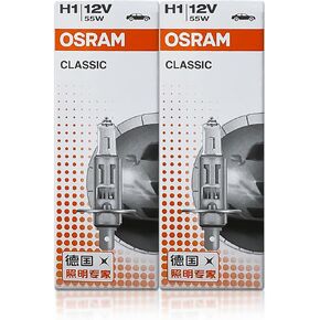 Osram H1 64150 DOT Classic Standard Halogen Bulb 12V 55W 3800K P14.5s / Pack of 2