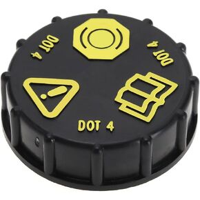 eMagTech Car Brake Fluid Bottle Cover Car Brake Fluid Reservoir Bottle Cap 0335561779j 1831528 6M512162AA Compatible with Ford S-Max Galaxy Transit Focus Mondeo C-Max