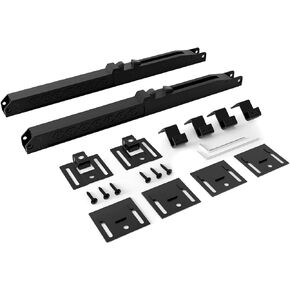 2PCS Barn Door Soft Close Mechanism, Upgraded Universal Weight Compatibility Support Door up to 160lbs, Effortless Opening Smooth Closing Hole-Free Sliding Door Hardware Spring Buffer Damper