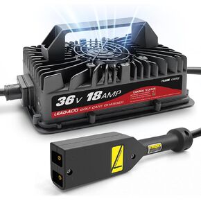 36 Volt Golf Carts Battery Charger for 18 AMP EZGO TXT with 2-pin D Style Plug