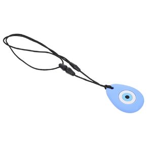 1pc Sky- Grinding Chewy Toys Chewing for Toy Necklace Children Pendants Teething to Pendant Teardrop Baby Infant Blue Chew Teeth Tooth Silicone Molar Rod Mom Tool