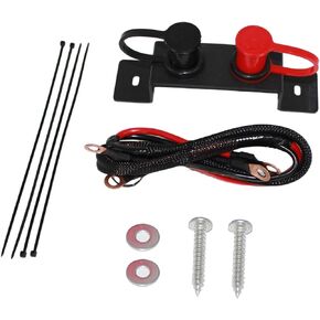 UTV Remote Battery Jump Post, Battery Terminals Relocation Kit Water Resistant High Voltage Cables compatible Fits for Can Am X3 Models 2 or 4 Seats All Models, for Truck Car Trailer Boat Rv