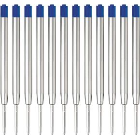 Black Ink Pen Refills Ballpoint Black, 12 Pack Ballpoint Pen Refills Medium Point 1.0mm Tip Smooth Writing Pen Refill (12 Black)