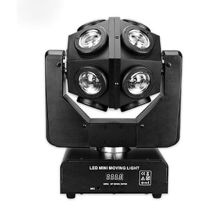 JUNMAN 12x12W RGBW 4 in 1 Football Led Beam Moving Head DJ Disco Stage Wash Light DMX512 13/15 Channels Effect Lighting