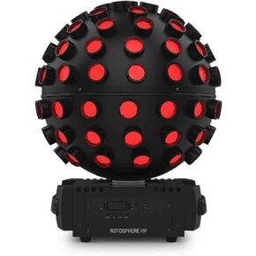 CHAUVET DJ Rotosphere HP Easy-to-Use Mirror Ball Simulator with 2 Quad-Color LEDs, Slow Rotation Speed, Digital Display, Power Linking Multiple Units and IRC-6 Remote