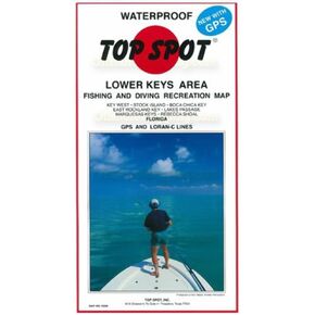 N209 Map- Lower Key AreaKey West To Rebecca Shoal LORAN-C & gold