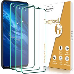 Kesuwe [3 Pack] Screen Protector For OnePlus Nord N10 5G Tempered Glass, HD Clear, 9H Hardness, Anti-Scratch, Bubble-Free, Easy to Install, Case Friendly